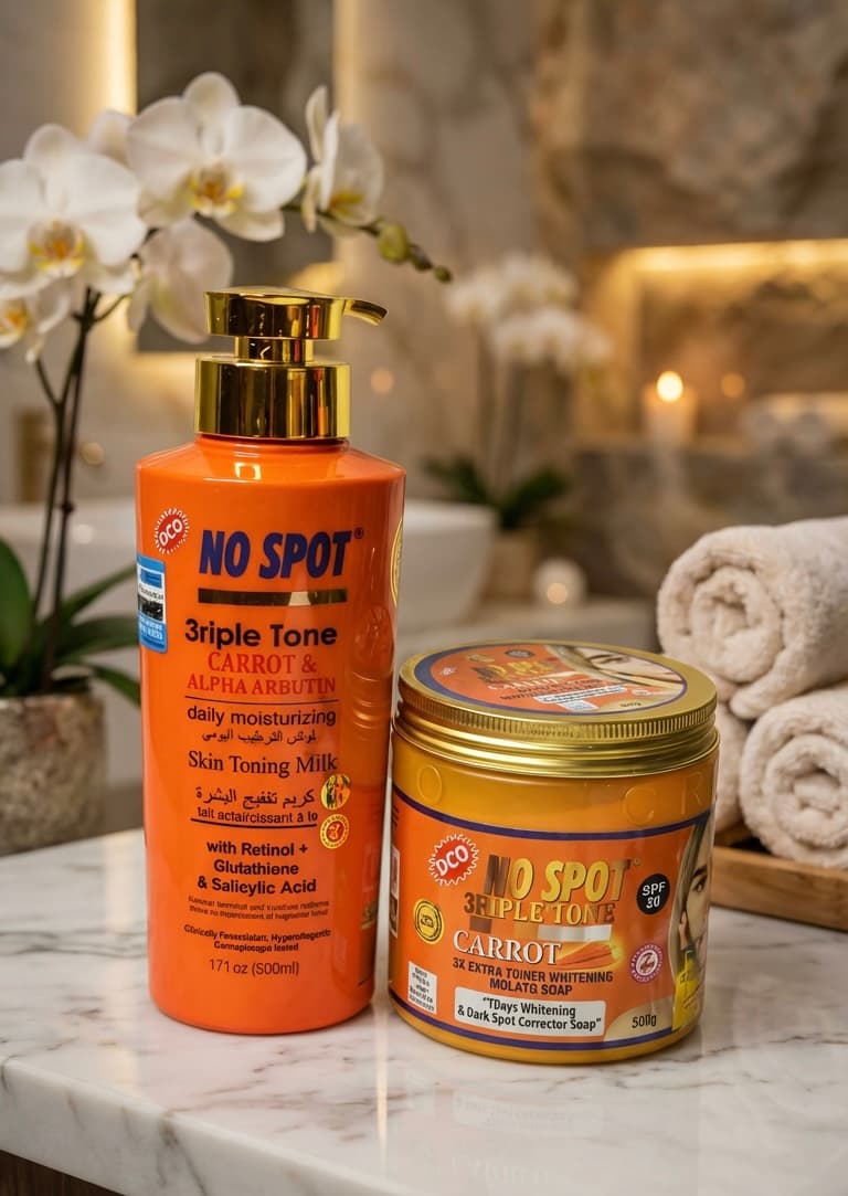 No Spot 3riple Tone Soap & Lotion